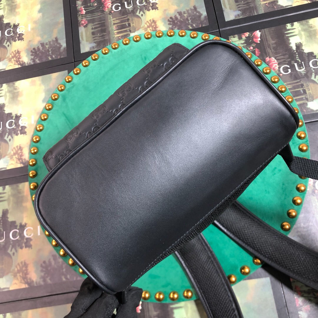 450967 Gucci Signature leather backpack, Gucci Men's Backpacks
