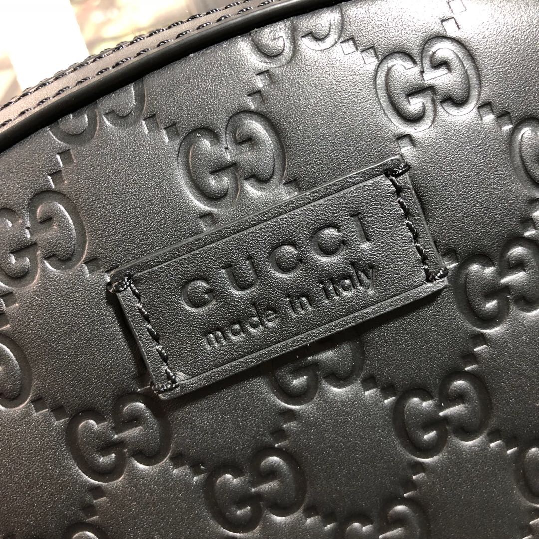 450967 Gucci Signature leather backpack, Gucci Men's Backpacks