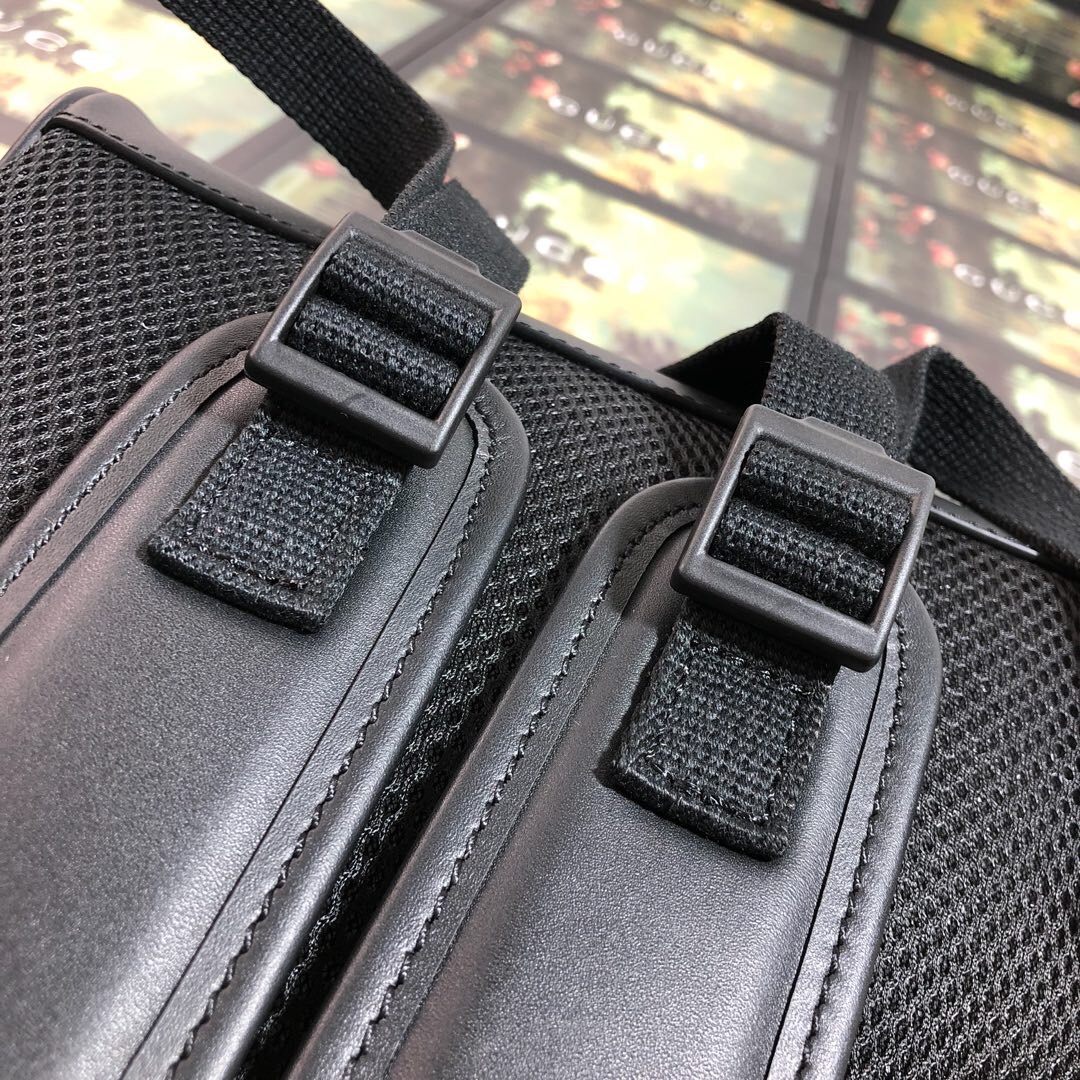 450967 Gucci Signature leather backpack, Gucci Men's Backpacks