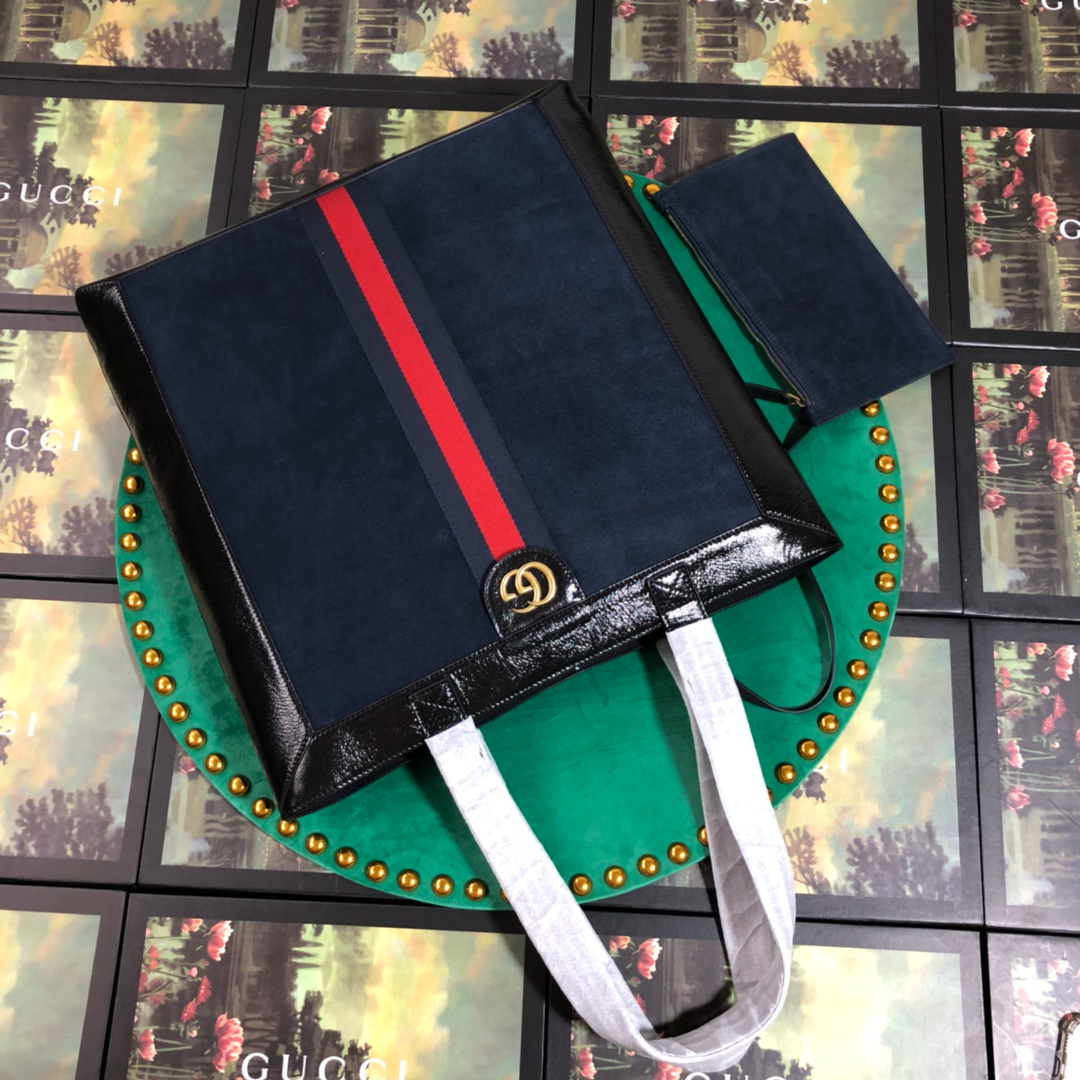 519335 Ophidia suede large tote, Gucci Handbags