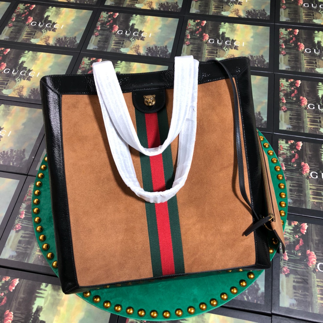 519335 Ophidia suede large tote, Gucci Handbags