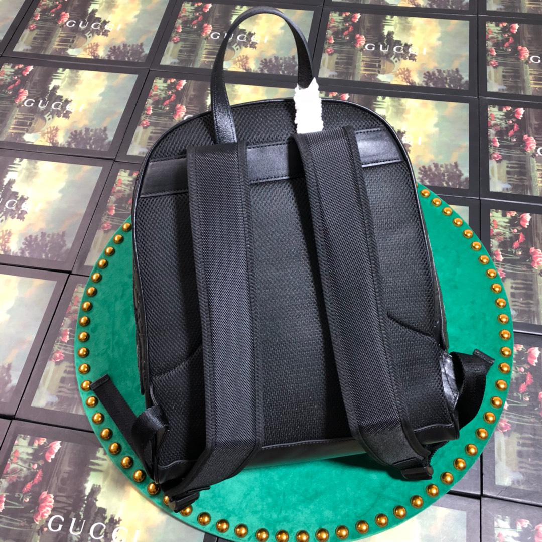 406370 Gucci Signature leather backpack, Men's Backpacks