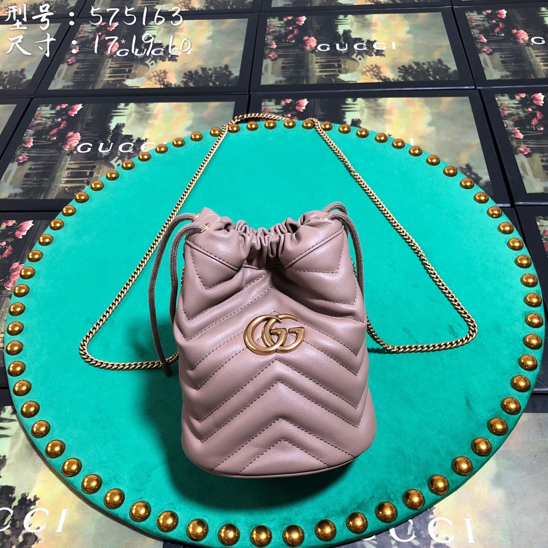 575163 GG Marmont mini bucket bag, Women's Mini Bags
