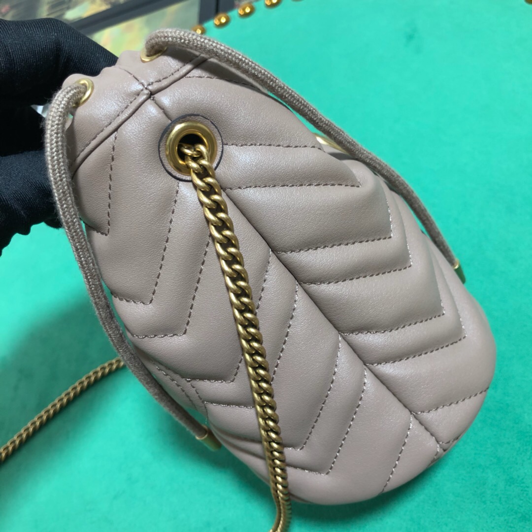 575163 GG Marmont mini bucket bag, Women's Mini Bags