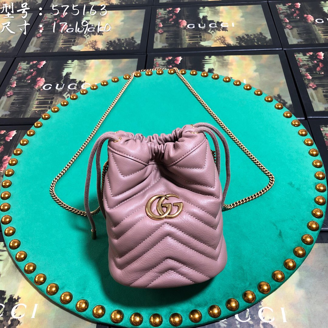 575163 GG Marmont mini bucket bag, Women's Mini Bags