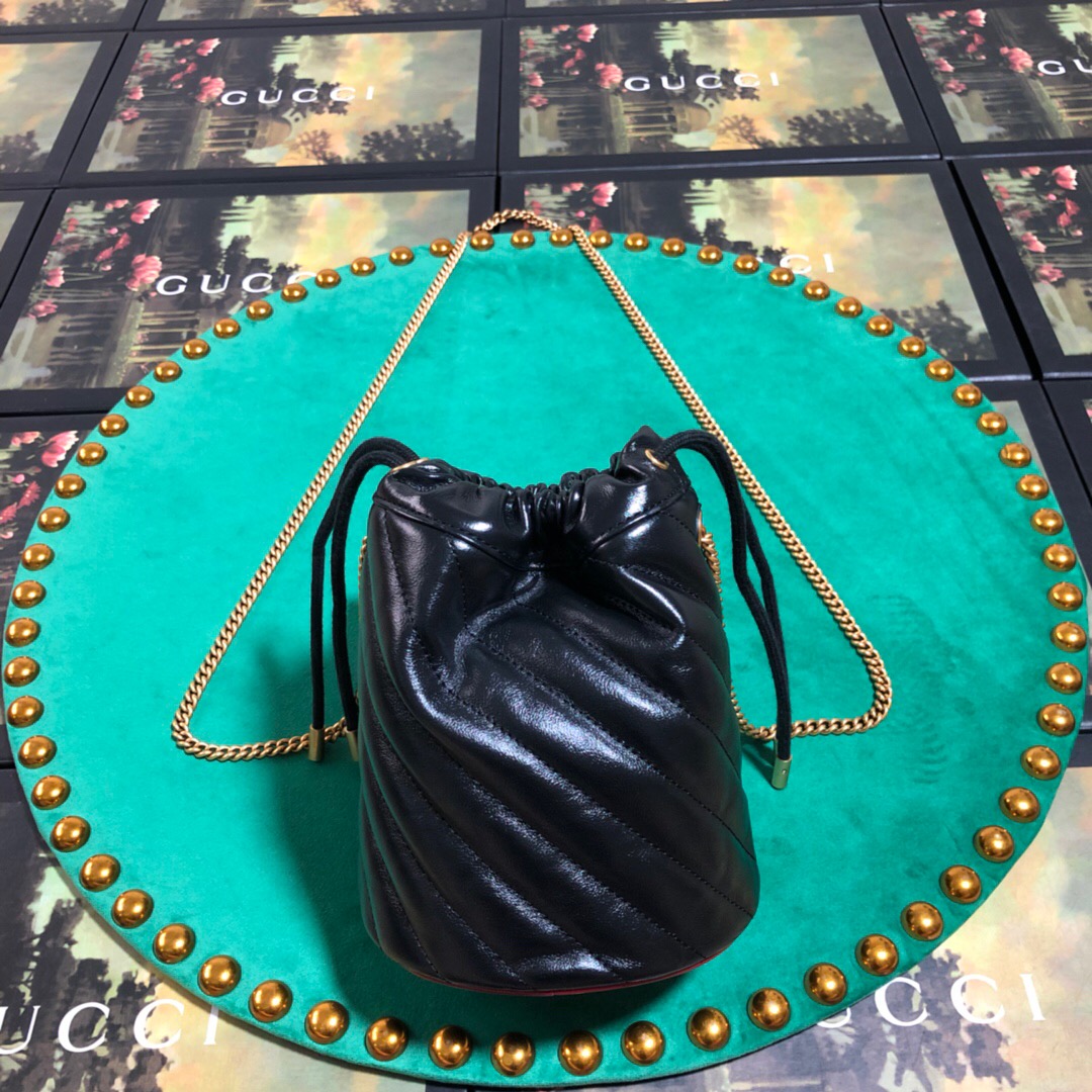 575163 GG Marmont mini bucket bag, Women's Mini Bags