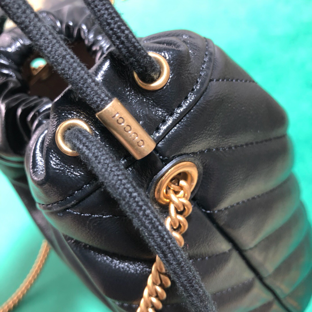 575163 GG Marmont mini bucket bag, Women's Mini Bags