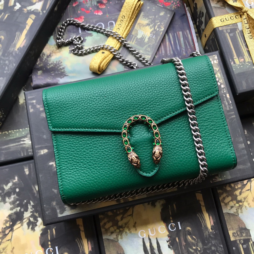 401231 Dionysus mini leather chain bag, Women's Wallets & Small Accessories