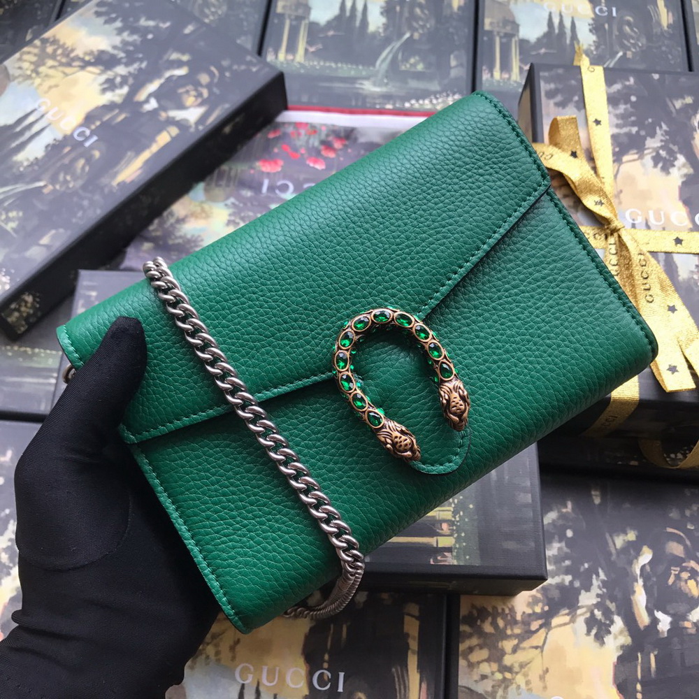401231 Dionysus mini leather chain bag, Women's Wallets & Small Accessories