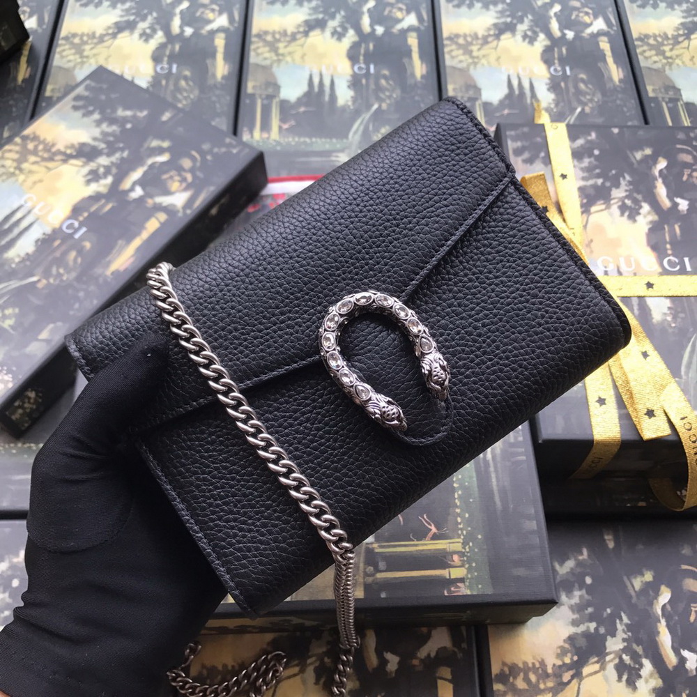 401231 Dionysus mini leather chain bag, Women's Wallets & Small Accessories