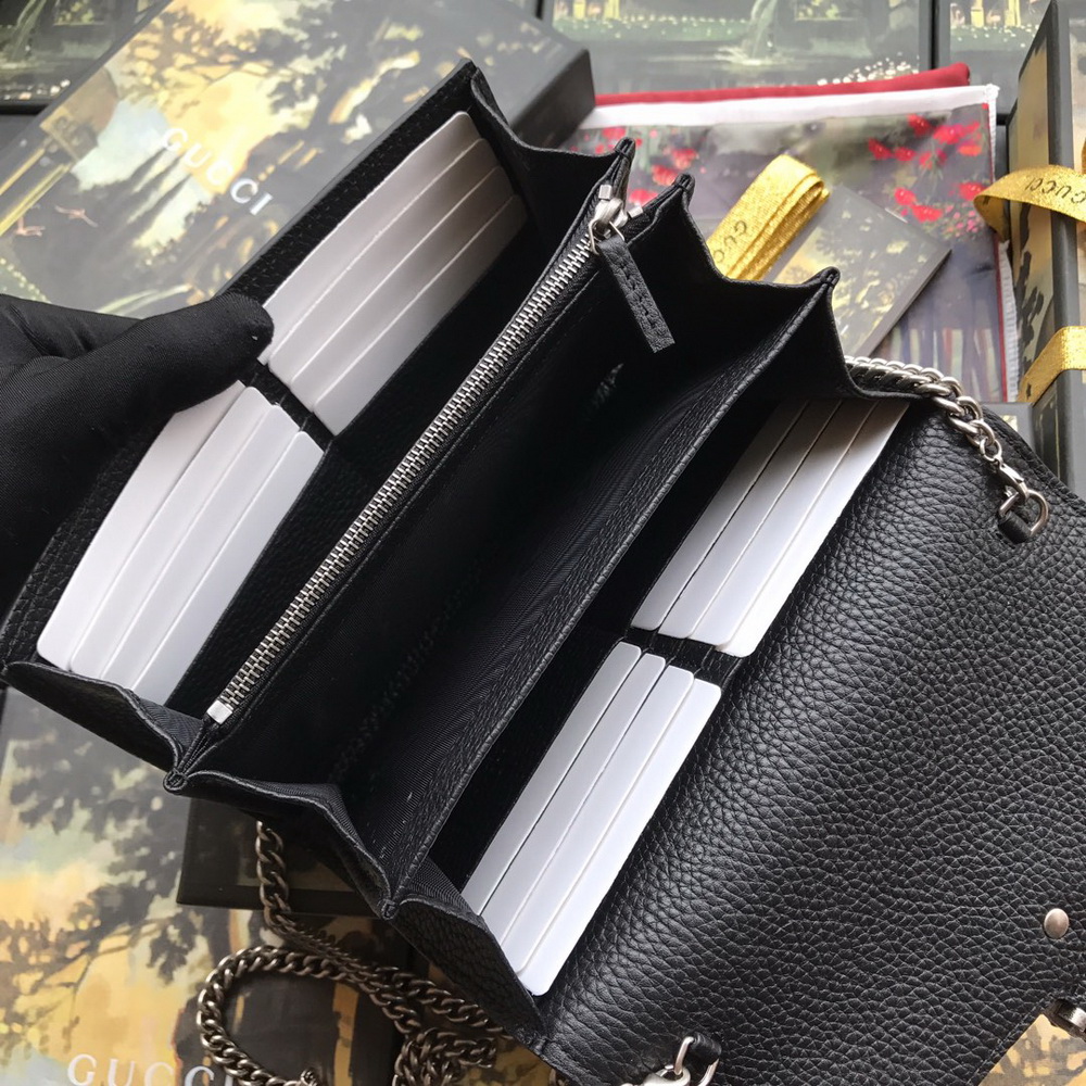 401231 Dionysus mini leather chain bag, Women's Wallets & Small Accessories