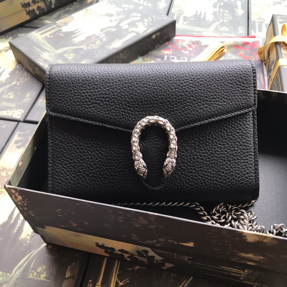 401231 Dionysus mini leather chain bag, Women's Wallets & Small Accessories