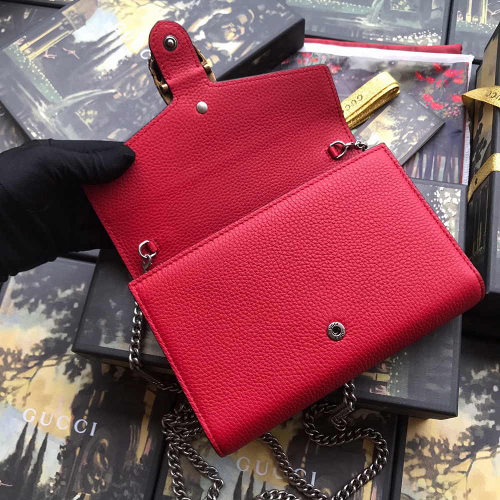 401231 Dionysus mini leather chain bag, Women's Wallets & Small Accessories