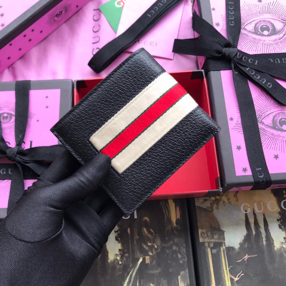 408827 Gucci stripe leather wallet, Men's Wallets & Small Accessories
