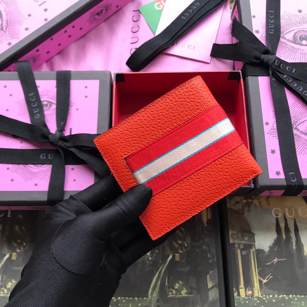 408827 Gucci stripe leather wallet, Men's Wallets & Small Accessories