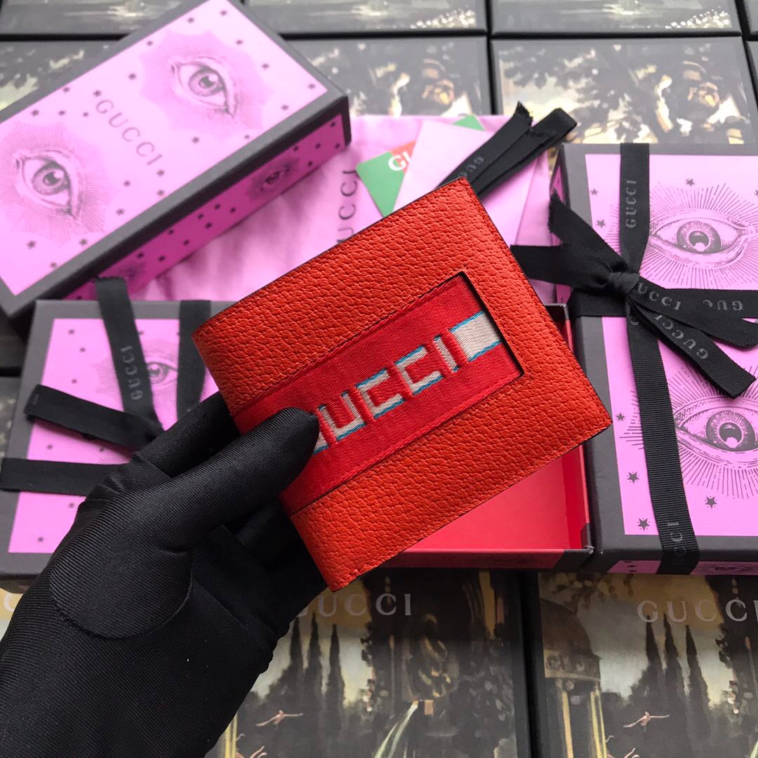 408827 Gucci stripe leather wallet, Men's Wallets & Small Accessories