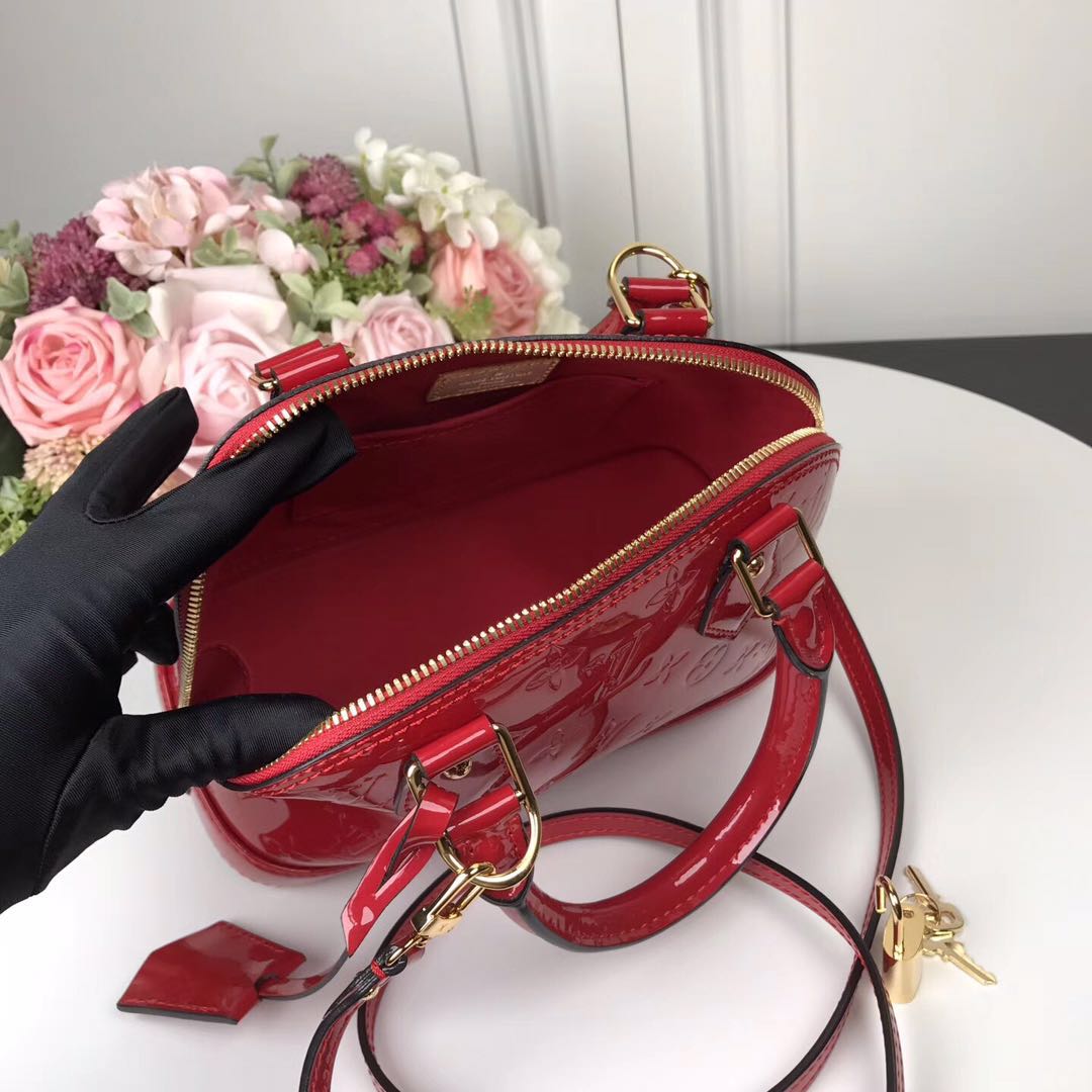 M90174 ALMA BB, Leather Handbag, Louis Vuitton LV