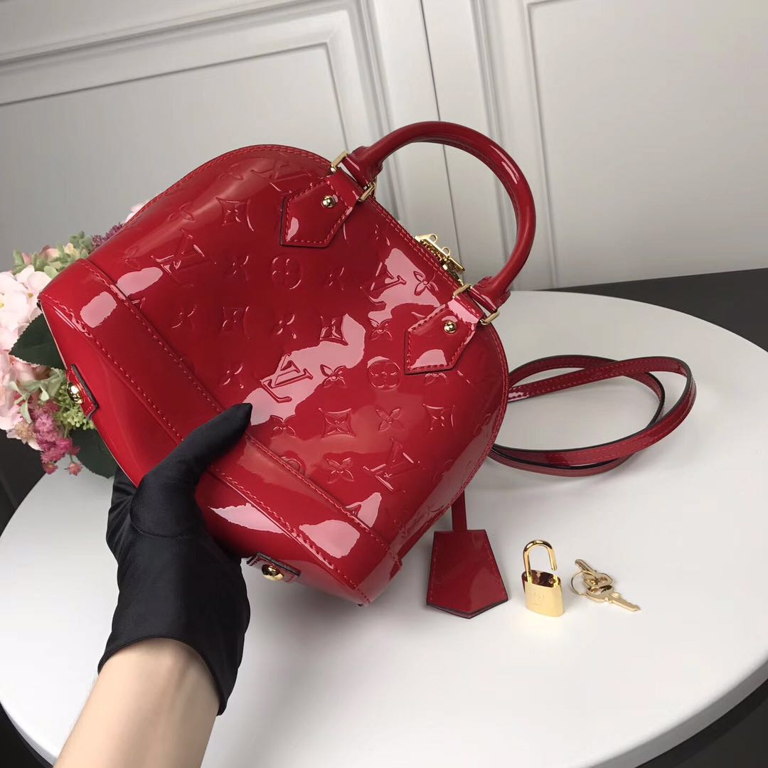 M90174 ALMA BB, Leather Handbag, Louis Vuitton LV