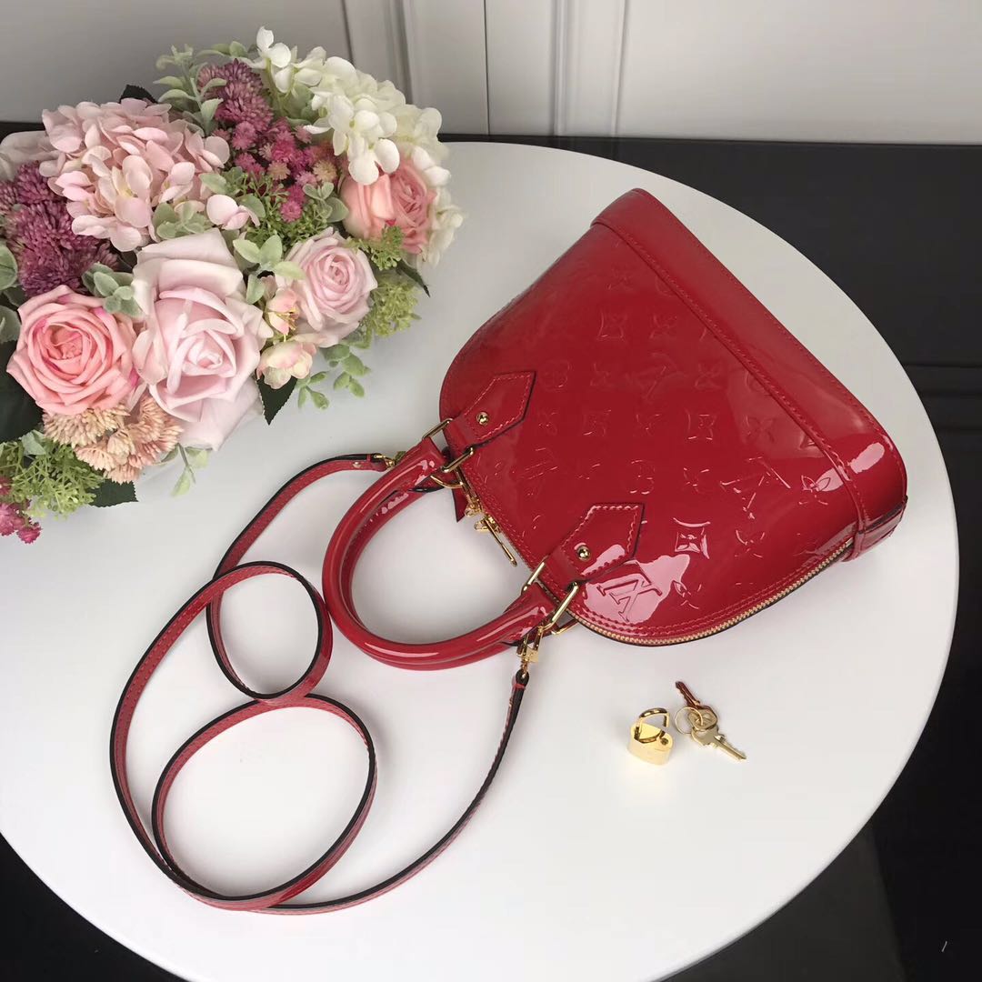 M90174 ALMA BB, Leather Handbag, Louis Vuitton LV
