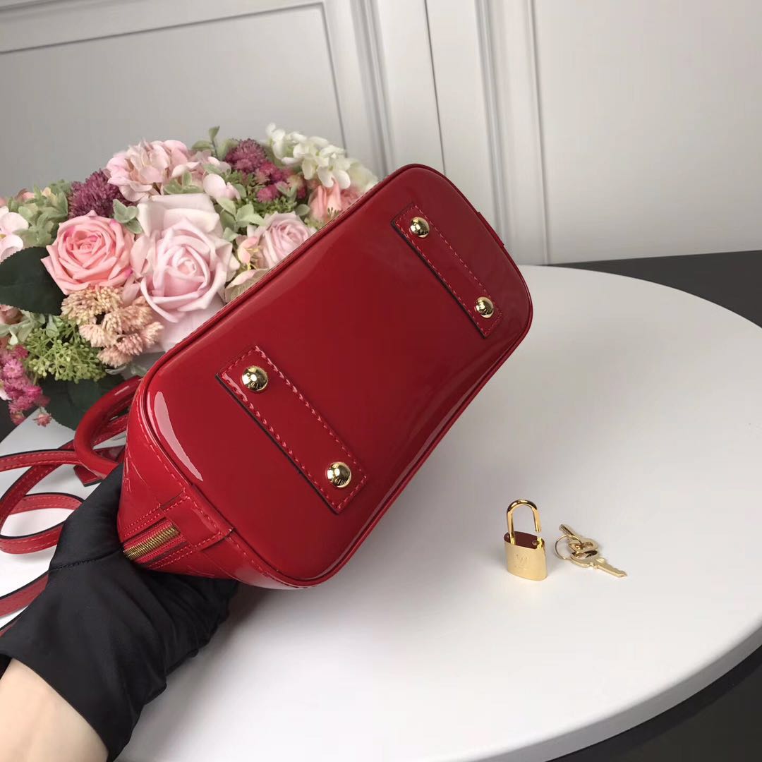 M90174 ALMA BB, Leather Handbag, Louis Vuitton LV