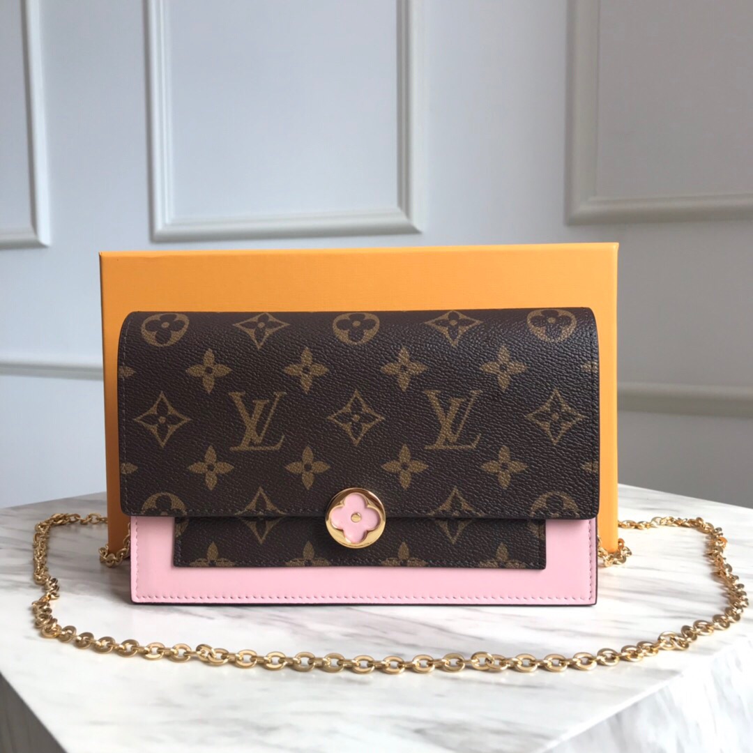 M67405 FLORE CHAIN WALLET, Louis Vuitton LV WOMEN - Small Leather Goods