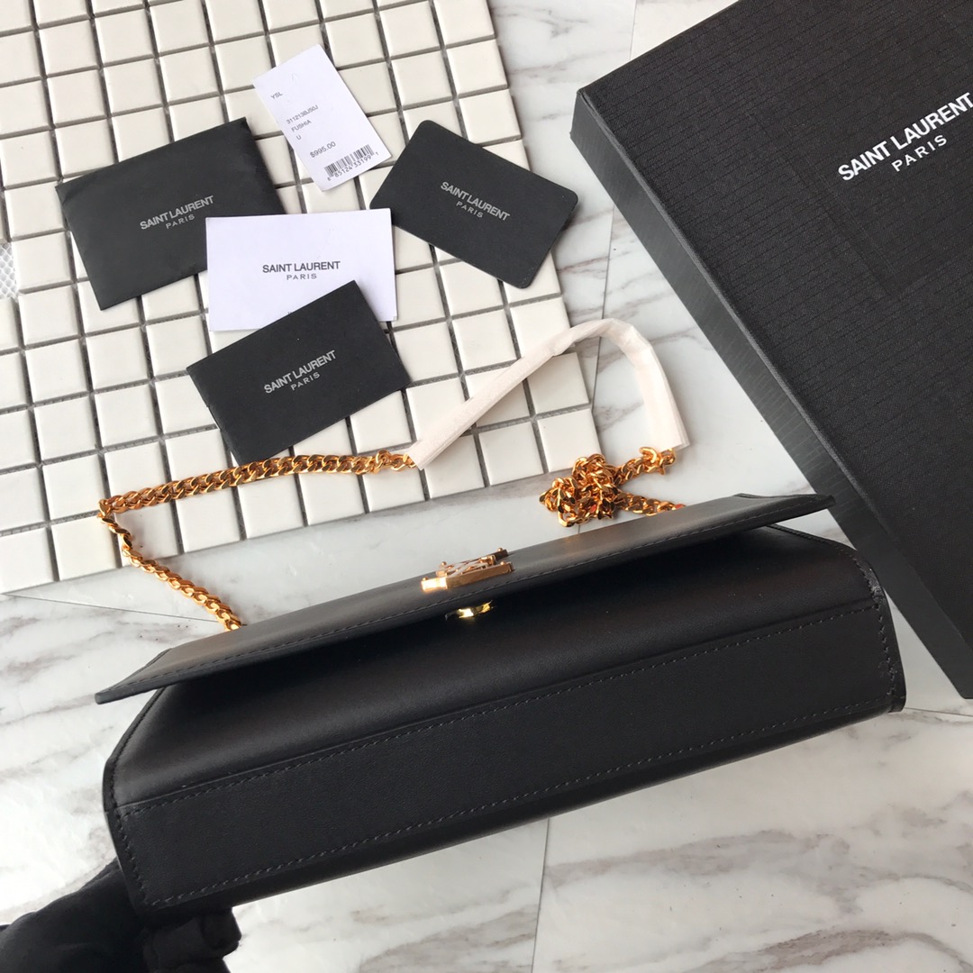 364021 KATE MEDIUM IN GRAIN DE POUDRE EMBOSSED LEATHER YSL Saint Laurent