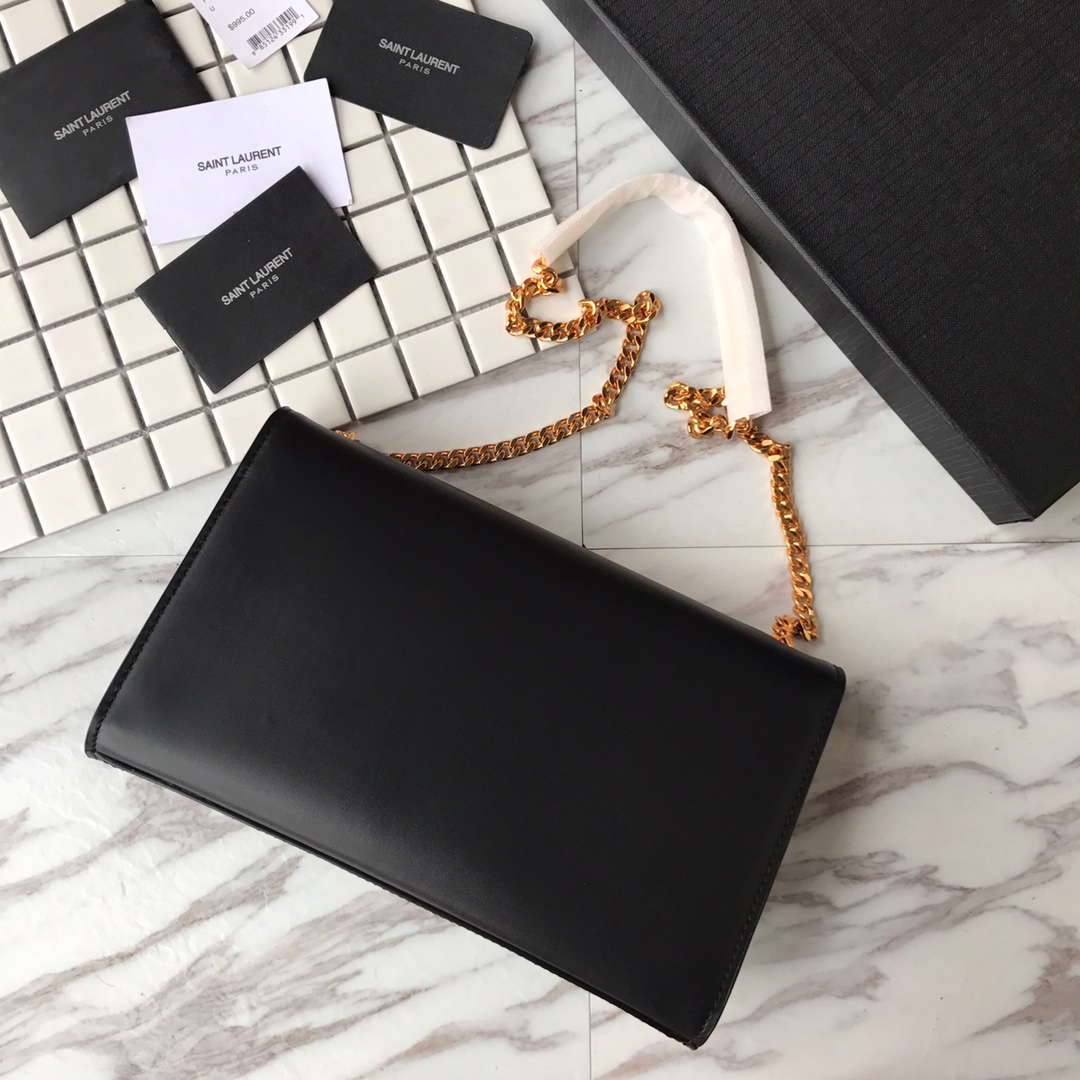 364021 KATE MEDIUM IN GRAIN DE POUDRE EMBOSSED LEATHER YSL Saint Laurent