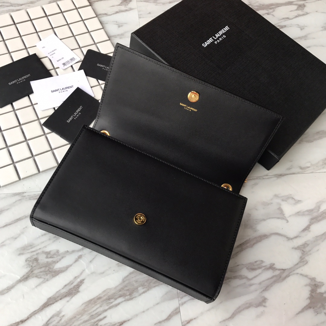 364021 KATE MEDIUM IN GRAIN DE POUDRE EMBOSSED LEATHER YSL Saint Laurent