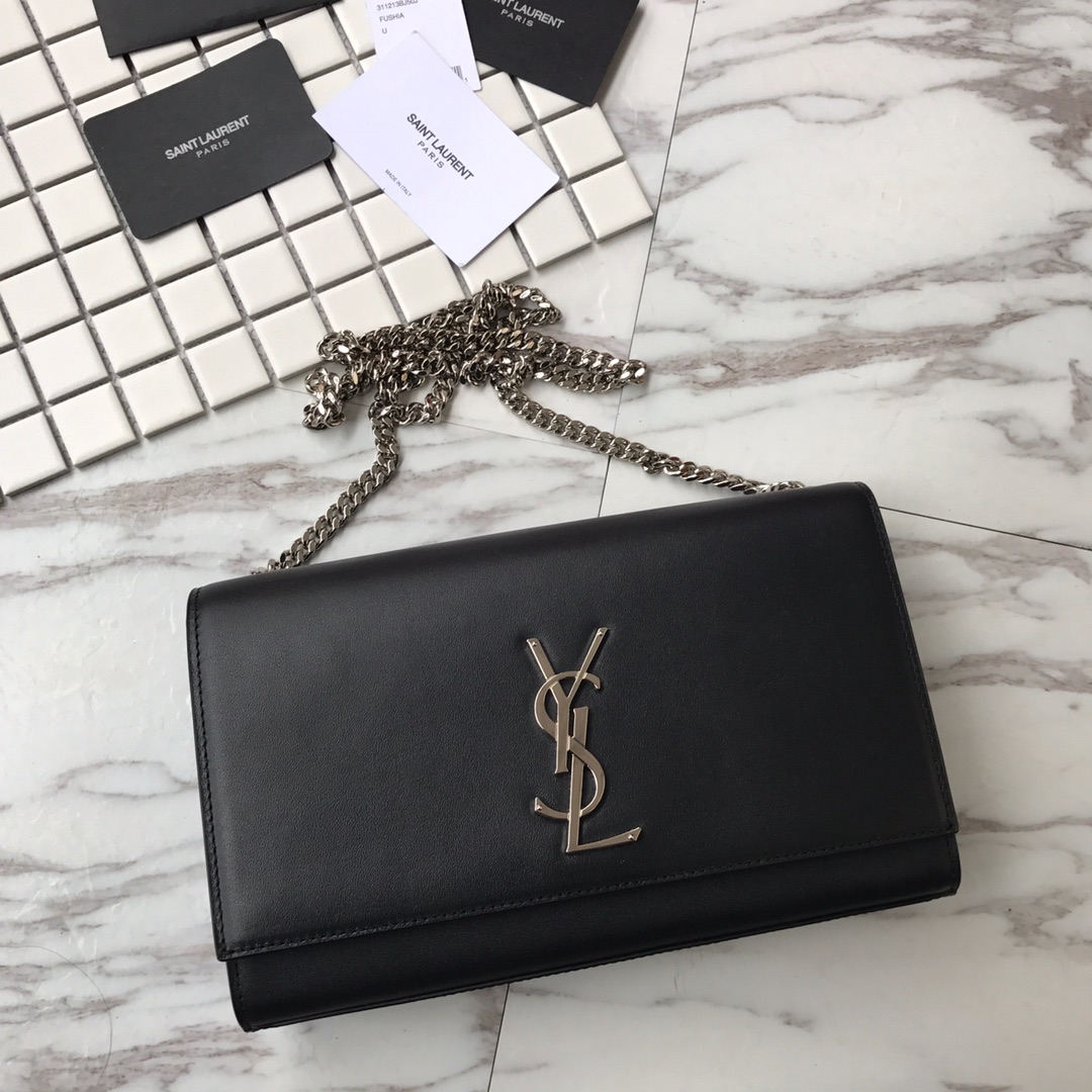 364021 KATE MEDIUM IN GRAIN DE POUDRE EMBOSSED LEATHER YSL Saint Laurent