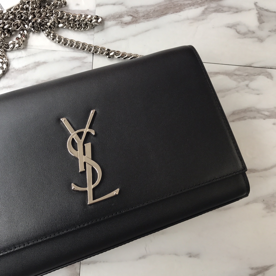 364021 KATE MEDIUM IN GRAIN DE POUDRE EMBOSSED LEATHER YSL Saint Laurent