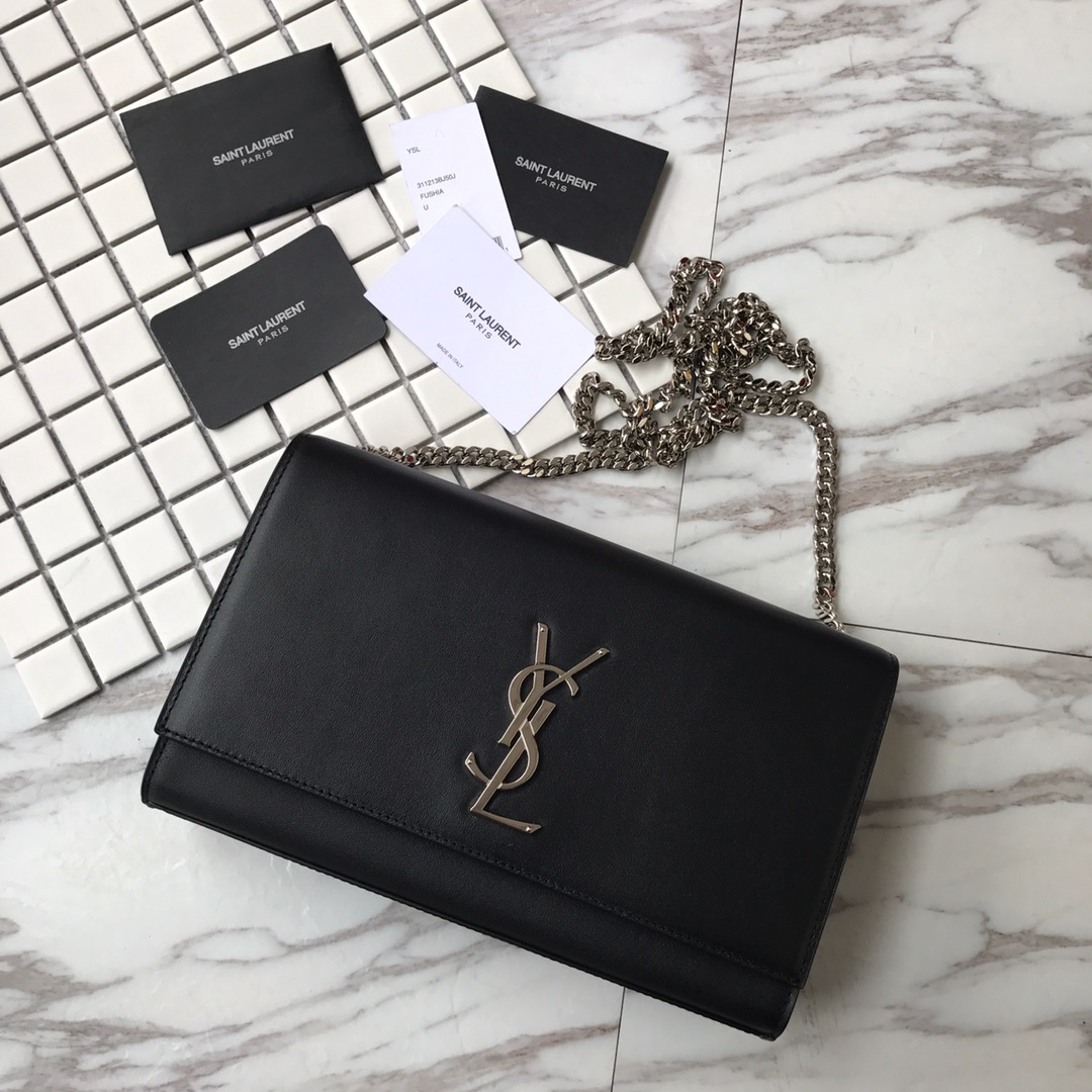 364021 KATE MEDIUM IN GRAIN DE POUDRE EMBOSSED LEATHER YSL Saint Laurent