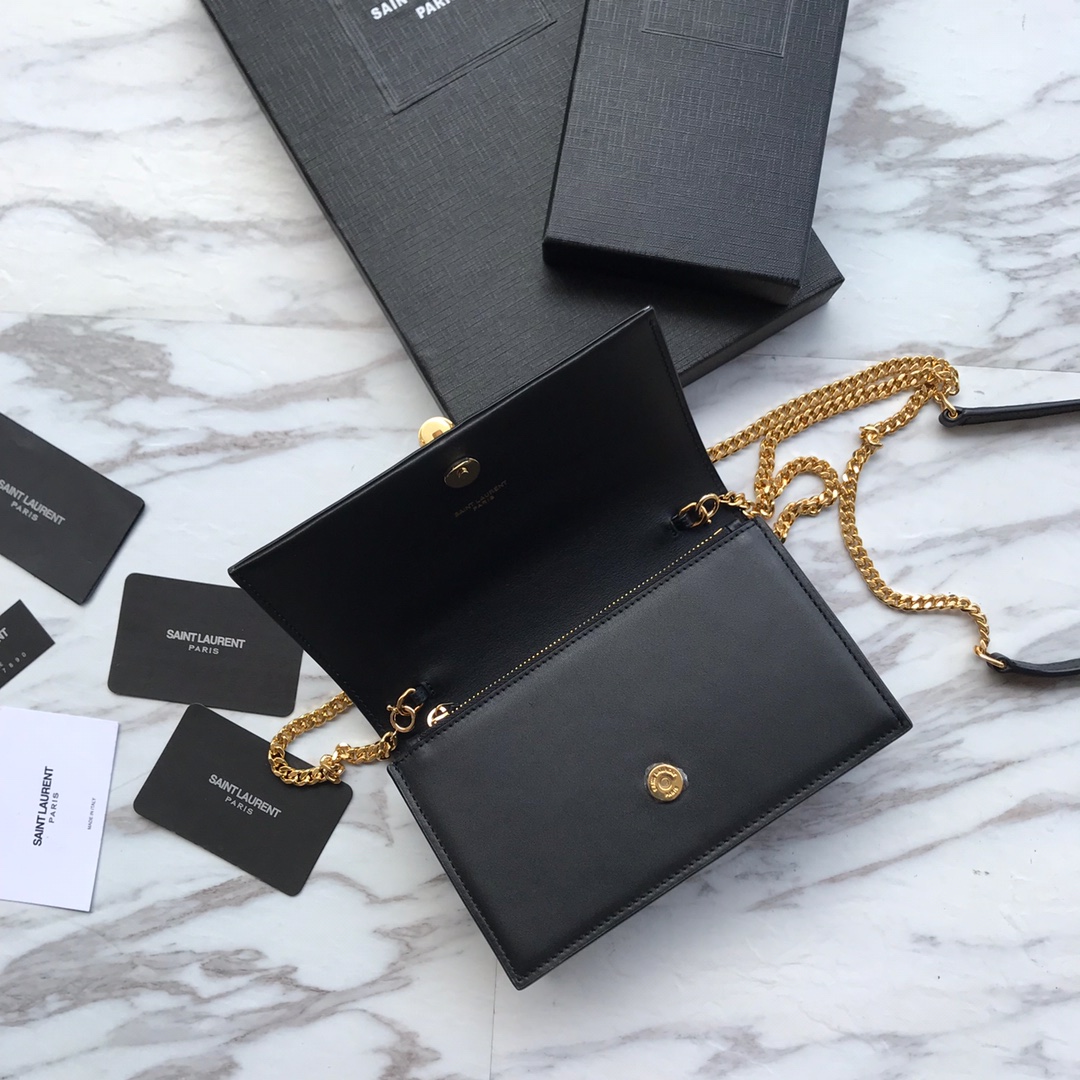 474366 KATE SMALL WITH TASSEL IN SMOOTH LEATHER, YSL Saint Laurent