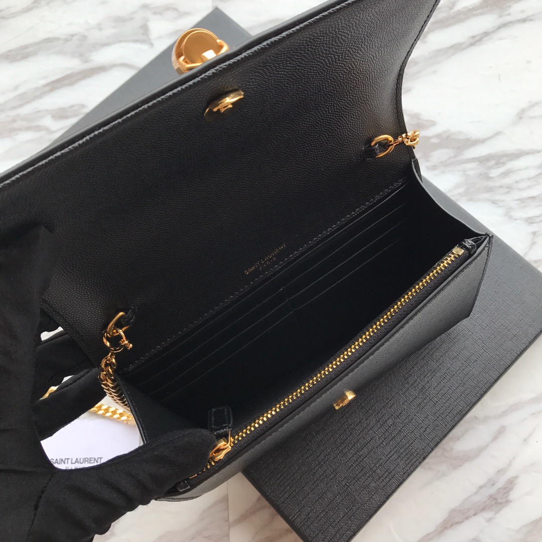 474366 KATE SMALL BAG WITH TASSEL IN GRAIN DE POUDRE EMBOSSED LEATHER, YSL Saint Laurent