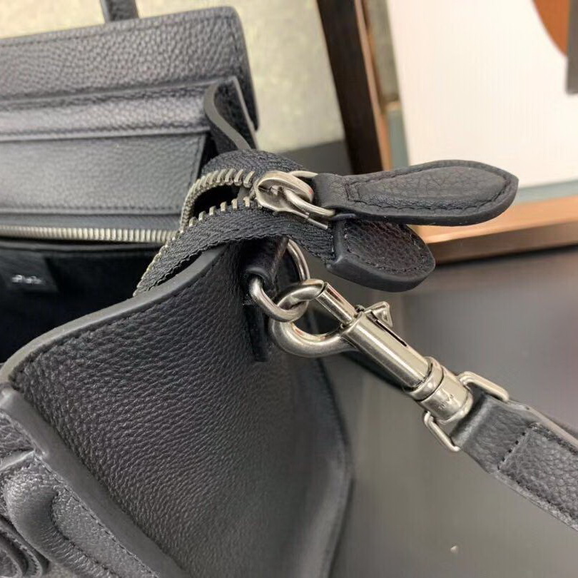 CELINE NANO LUGGAGE SHOULDER BAG CALFSKIN, 8 X 8 X 4 IN, Size W20H20D10CM, Genuine CALFSKIN