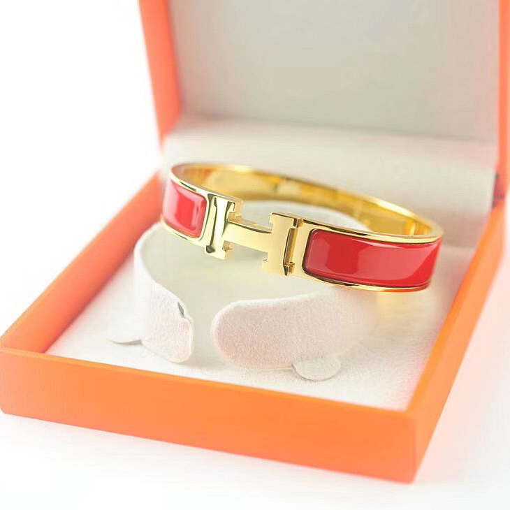 Hermes Bracelets & Bangles Stainless Steel, Perimeter 17cm, width 12mm, thick 3mm