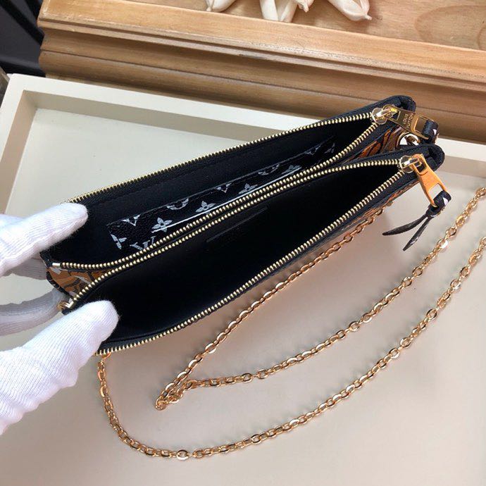 M67874 POCHETTE DOUBLE ZIP, Louis Vuitton LV Women - Small Leather Goods
