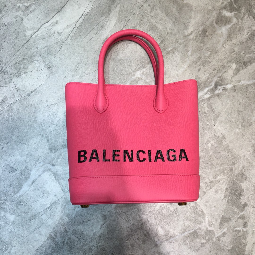 VILLE TOTE XXS, Handle Bag in white small grain leather, BALENCIAGA HANDBAG