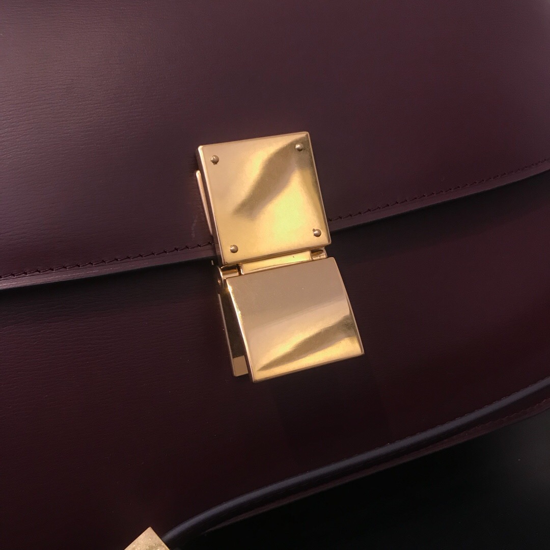 MEDIUM CLASSIC BAG IN BOX CALFSKIN, CELINE BAGS