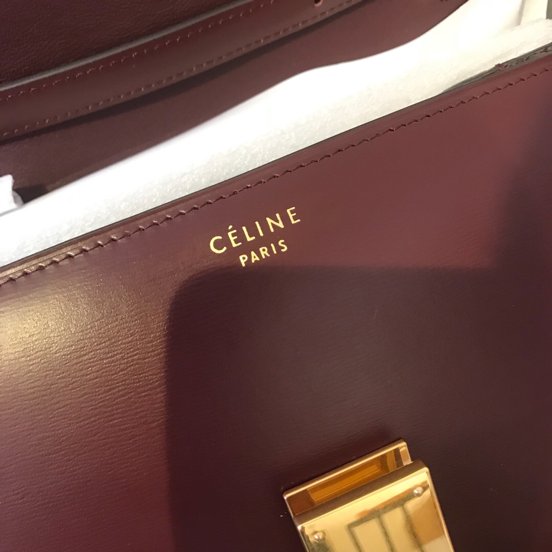 MEDIUM CLASSIC BAG IN BOX CALFSKIN, CELINE BAGS