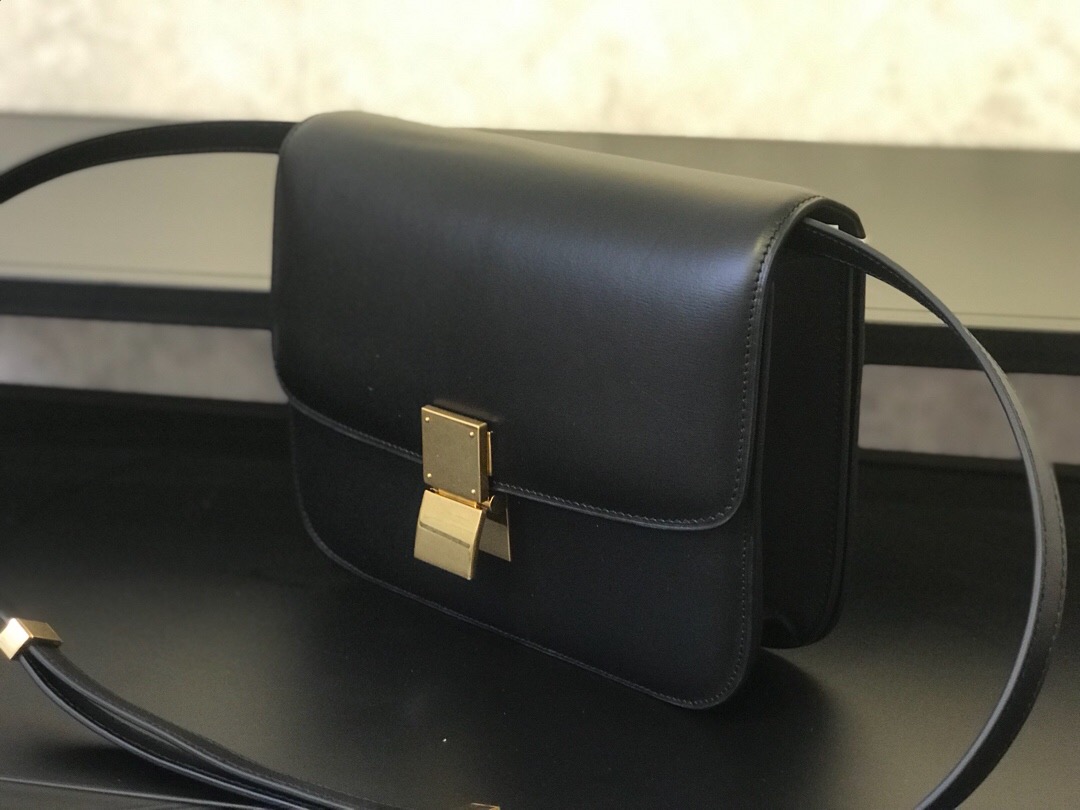 MEDIUM CLASSIC BAG IN BOX CALFSKIN, CELINE BAGS