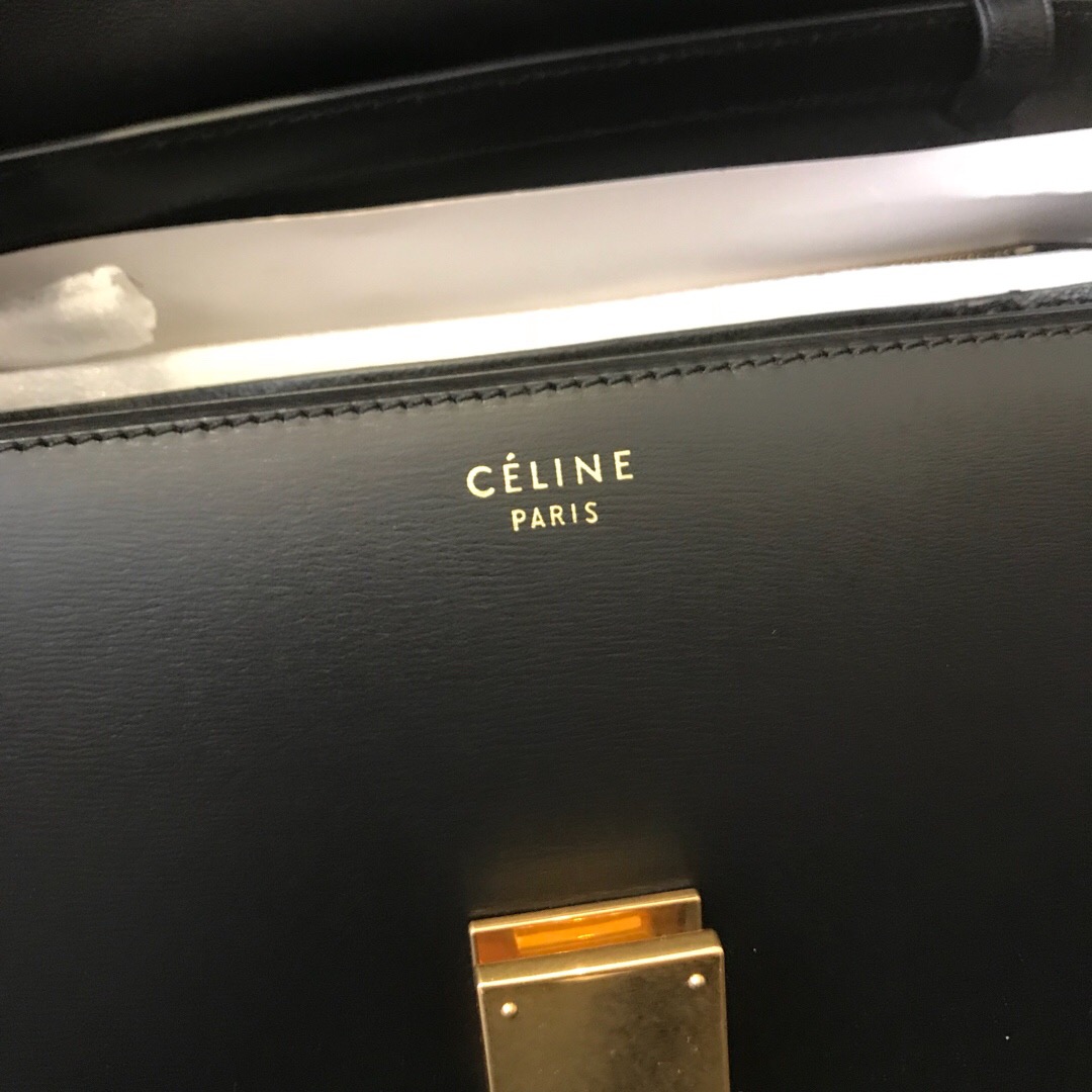 MEDIUM CLASSIC BAG IN BOX CALFSKIN, CELINE BAGS