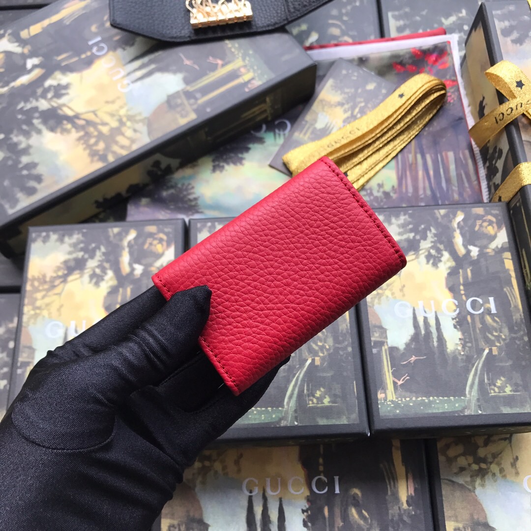 456118 GG Marmont leather key case, Women's Keyrings & Keycases