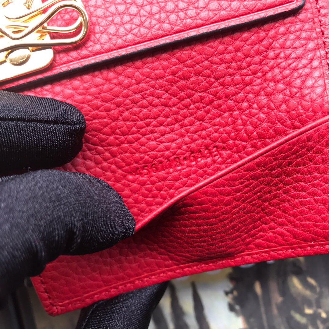 456118 GG Marmont leather key case, Women's Keyrings & Keycases