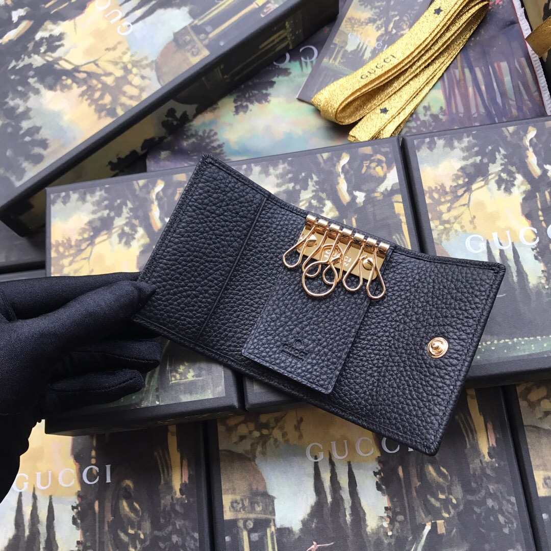 456118 GG Marmont leather key case, Women's Keyrings & Keycases