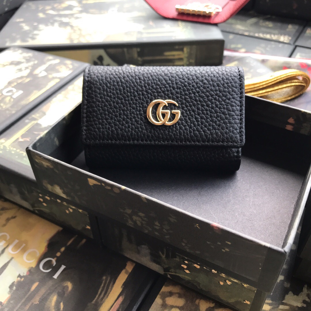 456118 GG Marmont leather key case, Women's Keyrings & Keycases