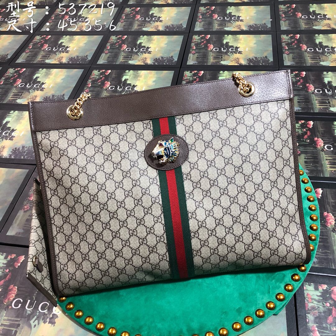 537219, Exclusive Rajah GG tote, GUCCI Handbags