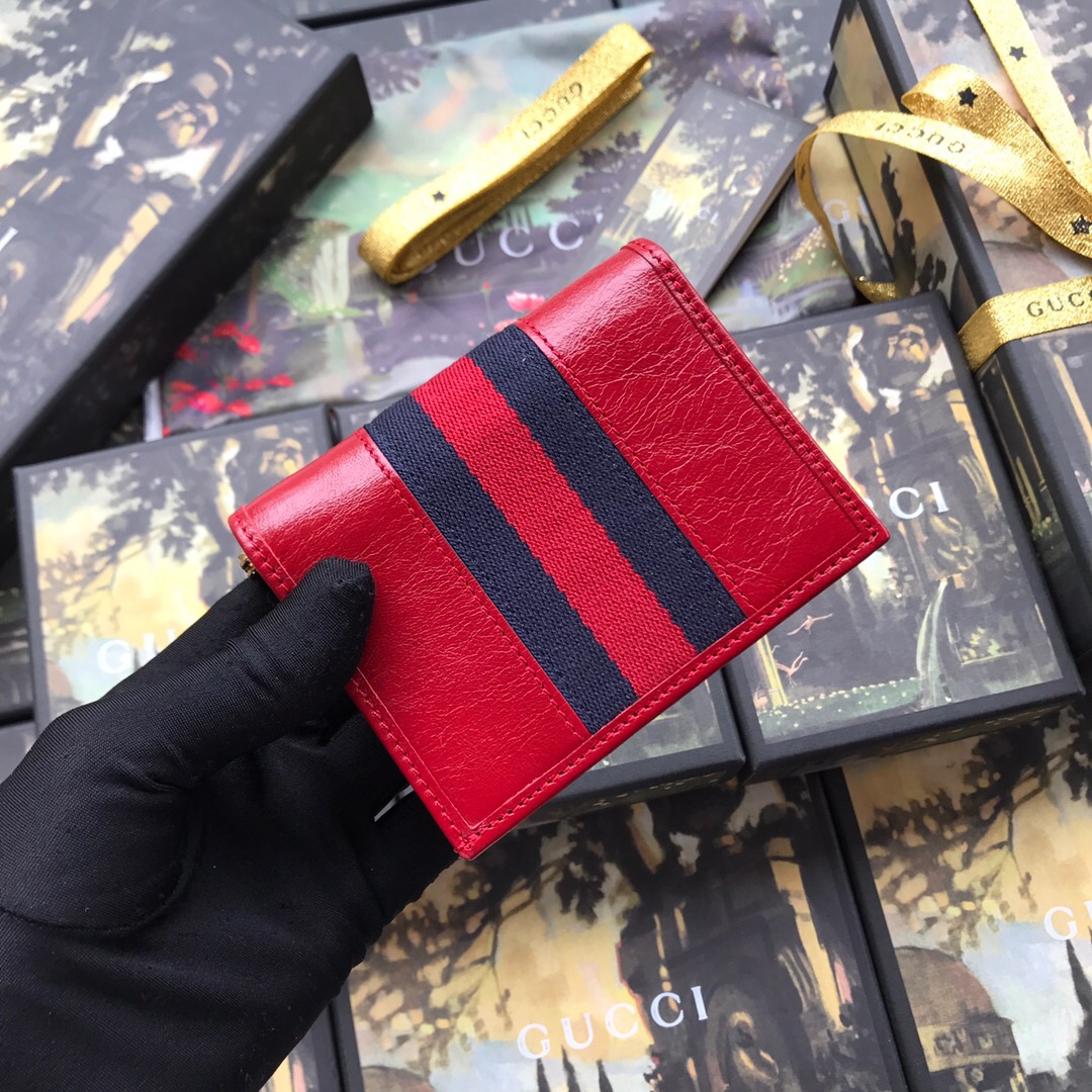 573790 Rajah chain card case wallet, GUCCI Women's Wallets & Small Accessories