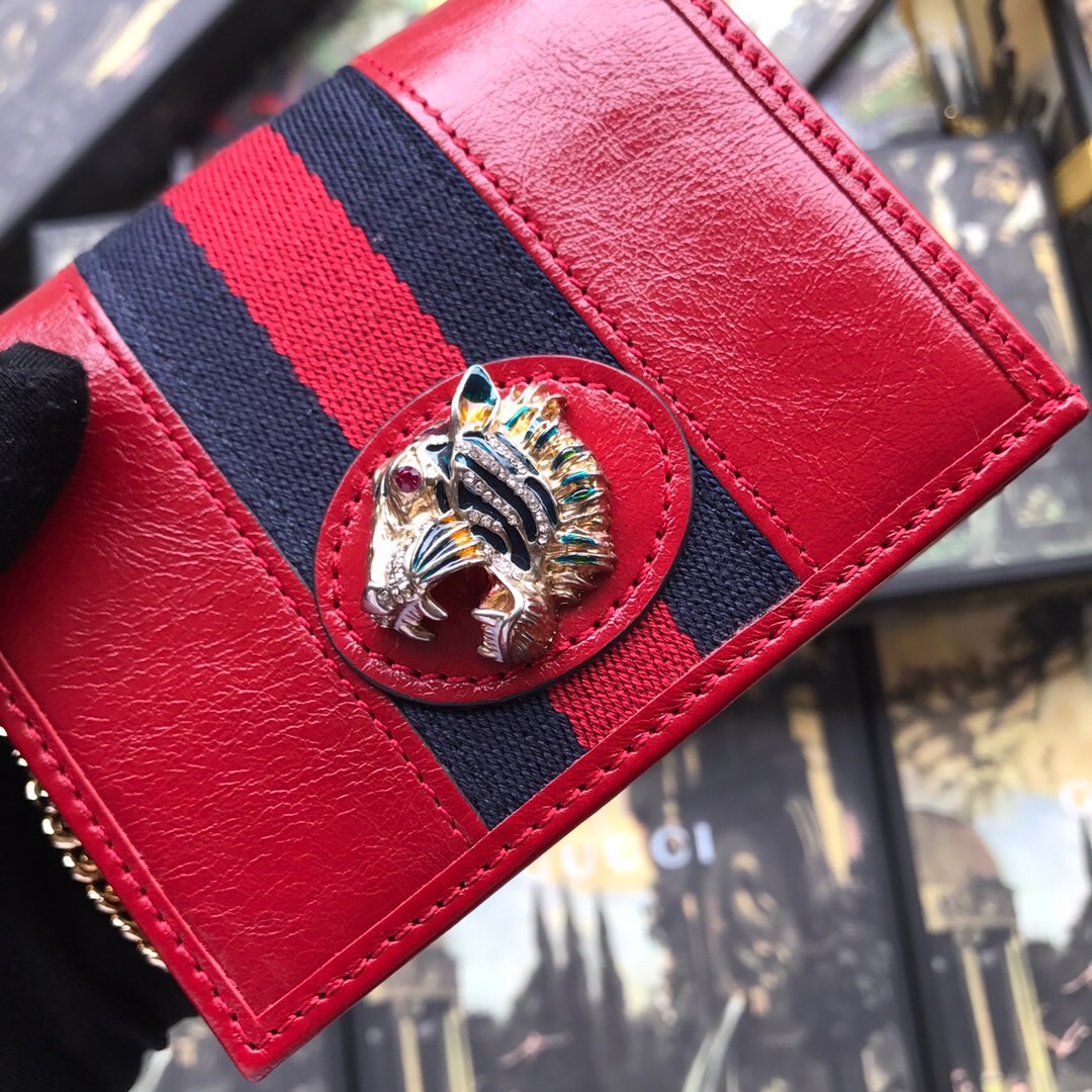 573790 Rajah chain card case wallet, GUCCI Women's Wallets & Small Accessories