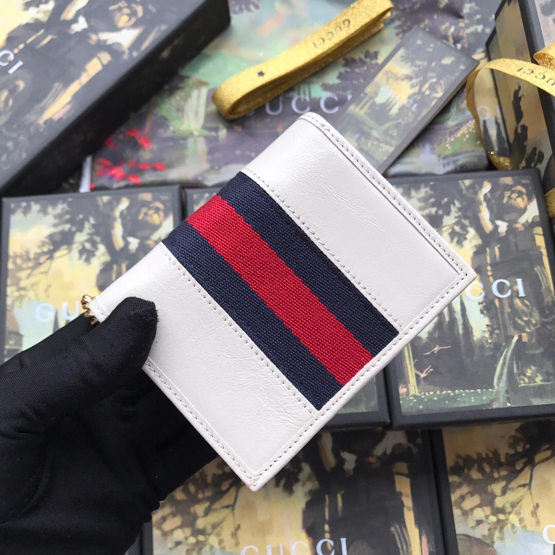 573790 Rajah chain card case wallet, GUCCI Women's Wallets & Small Accessories