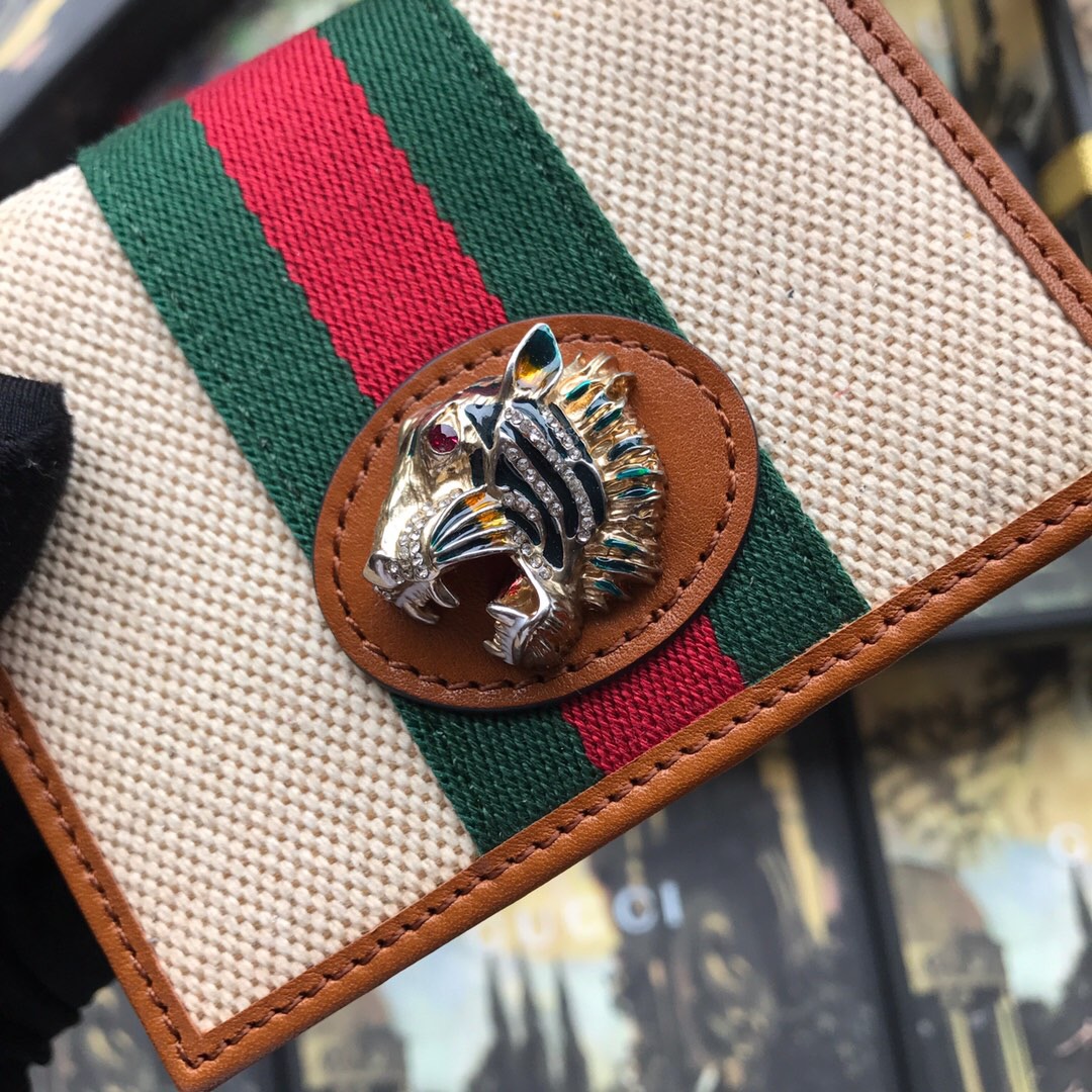 573790 Rajah chain card case wallet, GUCCI Women's Wallets & Small Accessories